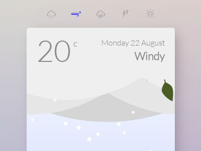 Animated Weather Cards